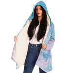 Load image into Gallery viewer, Blue Moon Seed of Life Ankh Hooded Cloak
