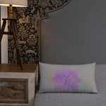 Load image into Gallery viewer, Goddess Swag Crown Chakra Mandala Lumbar Pillow 20&quot; x 12&quot; ~ Sacred Geometry Home Decor
