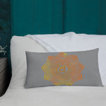 Load image into Gallery viewer, Goddess Swag Sacral Chakra Mandala Lumbar Pillow 20&quot; x 12&quot; ~ Sacred Geometry Home Decor
