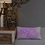 Load image into Gallery viewer, Goddess Swag Crown Chakra Mandala Lumbar Pillow 20&quot; x 12&quot; ~ Sacred Geometry Home Decor
