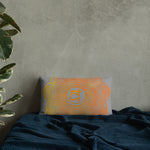 Load image into Gallery viewer, Goddess Swag Sacral Chakra Mandala Lumbar Pillow 20&quot; x 12&quot; ~ Sacred Geometry Home Decor
