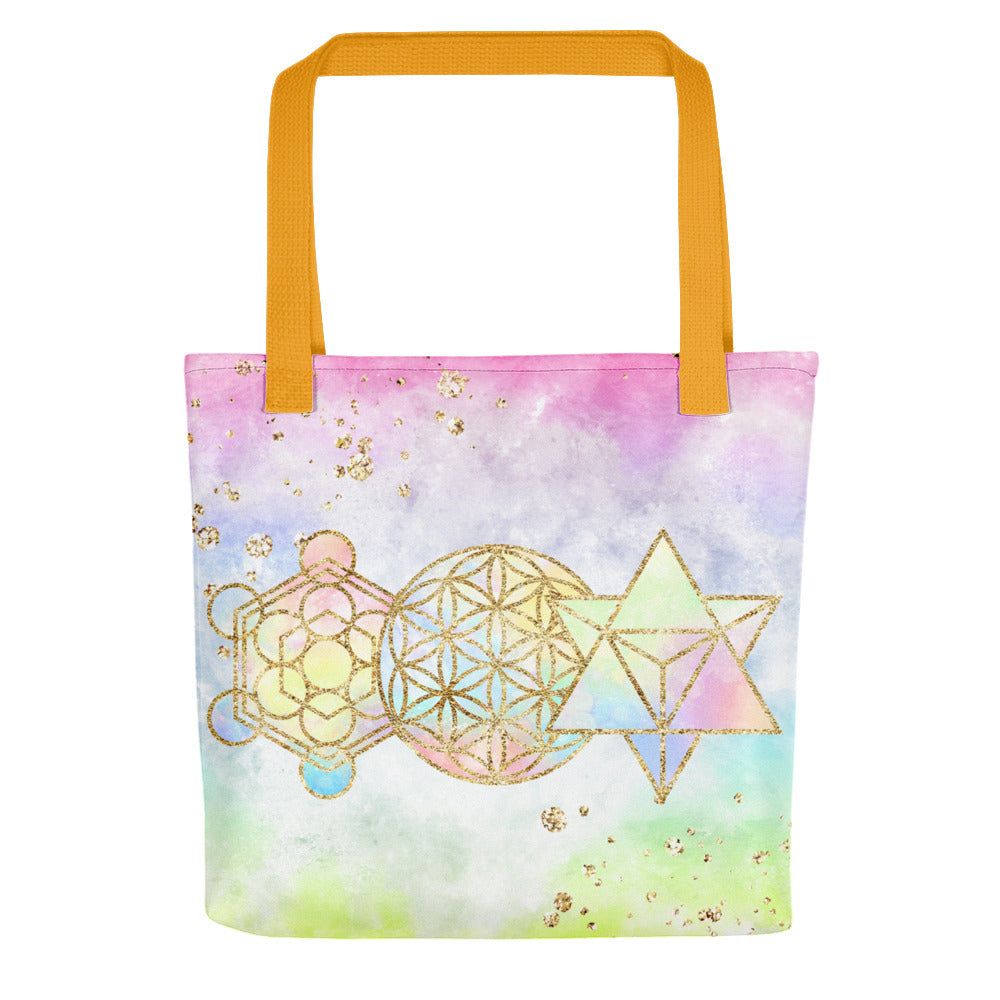 Goddess Swag Cosmic Powers Sacred G TrioTote Bag for shopping, yoga class, or the beach