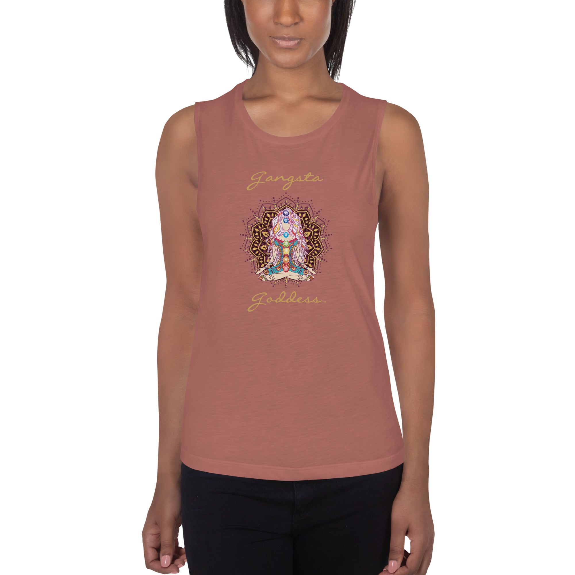 Gangsta Goddess Ladies’ Muscle Tank Top by Goddess Swag