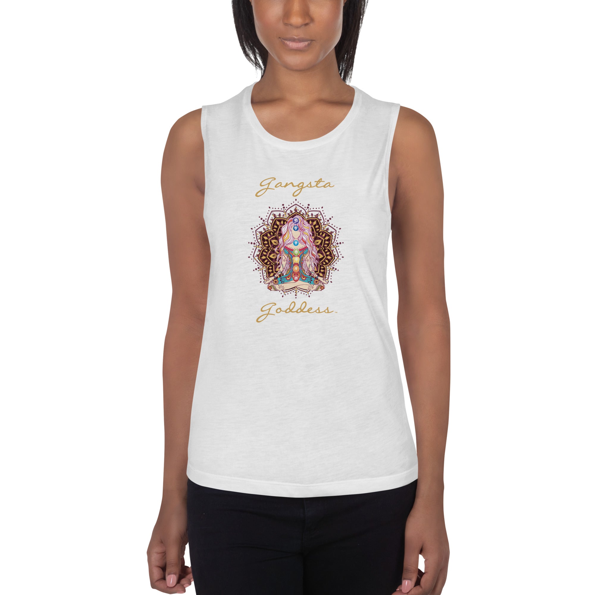 Gangsta Goddess Ladies’ Muscle Tank Top by Goddess Swag