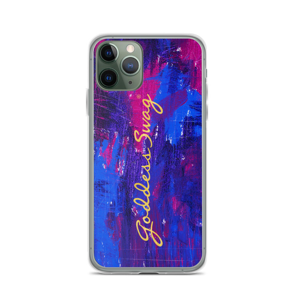 Goddess Swag™ Beautiful Blue Chaos iPhone Case