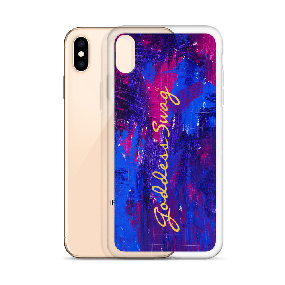 Goddess Swag™ Beautiful Blue Chaos iPhone Case