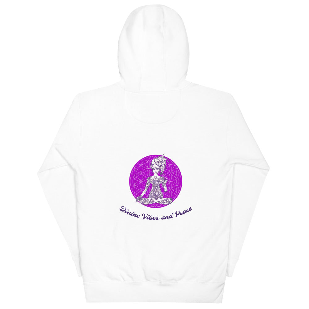 Divine Vibes™ and Peace Hoodie by Goddess Swag