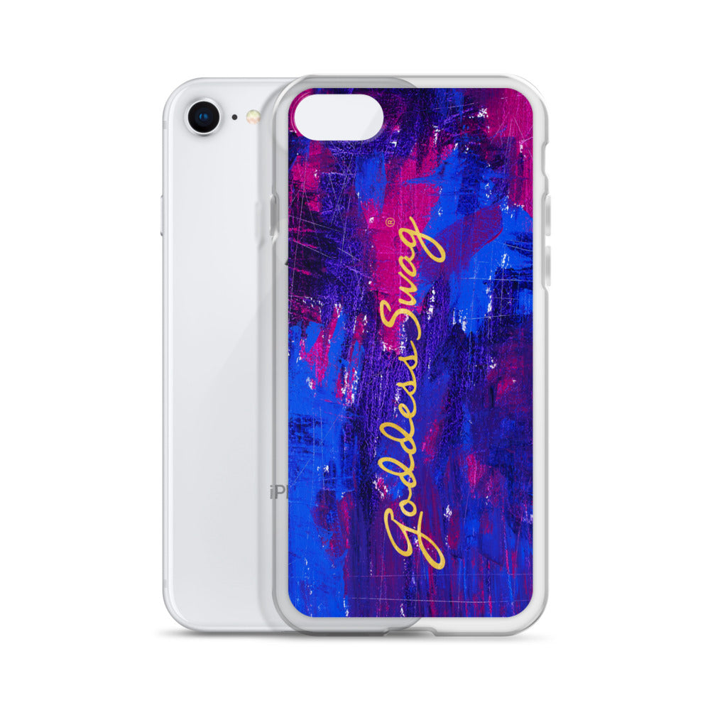 Goddess Swag™ Beautiful Blue Chaos iPhone Case