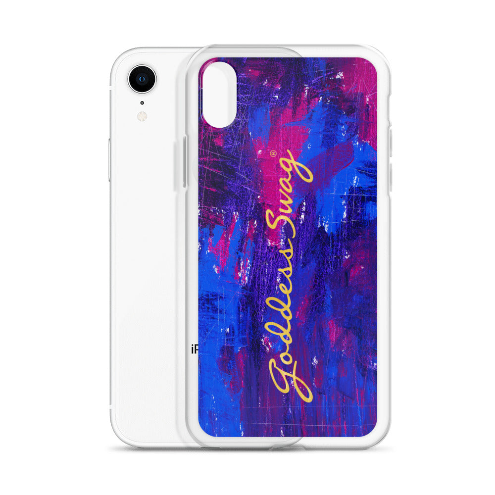 Goddess Swag™ Beautiful Blue Chaos iPhone Case