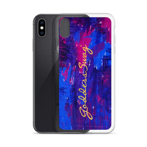 Goddess Swag™ Beautiful Blue Chaos iPhone Case