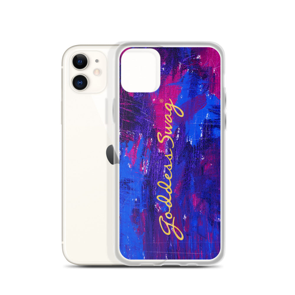 Goddess Swag™ Beautiful Blue Chaos iPhone Case
