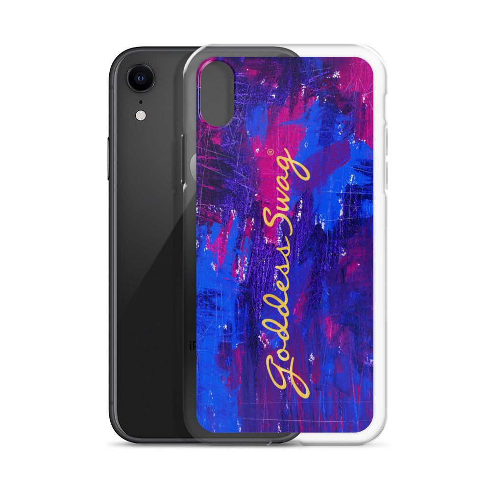 Goddess Swag™ Beautiful Blue Chaos iPhone Case