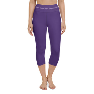 Goddess Swag Capri Leggings ~ Keep Calm and Goddess On