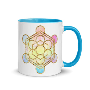 Metatron's Cube Sacred Geometry Ceramic Coffee Mug by Goddess Swag