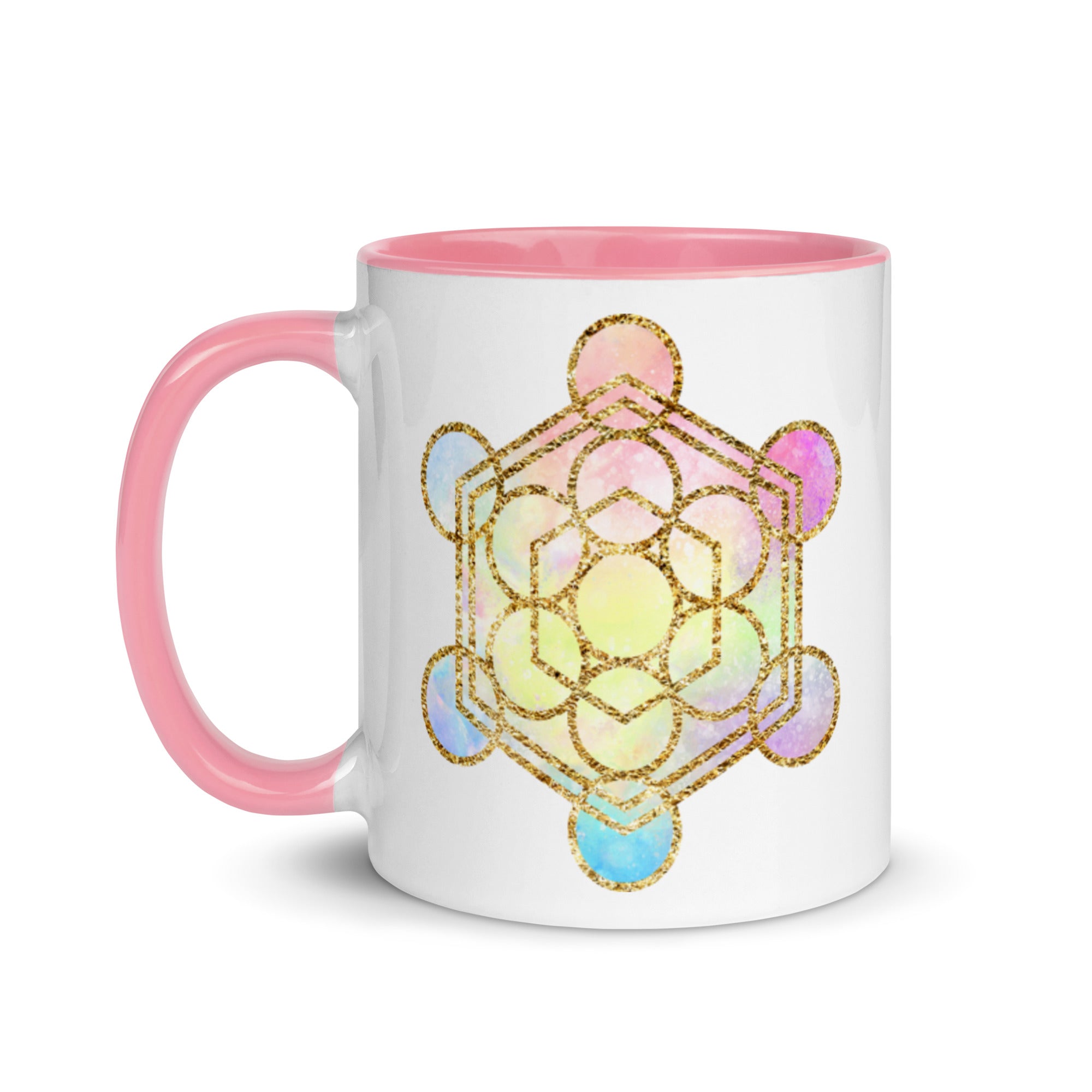 Metatron's Cube Sacred Geometry Ceramic Coffee Mug by Goddess Swag
