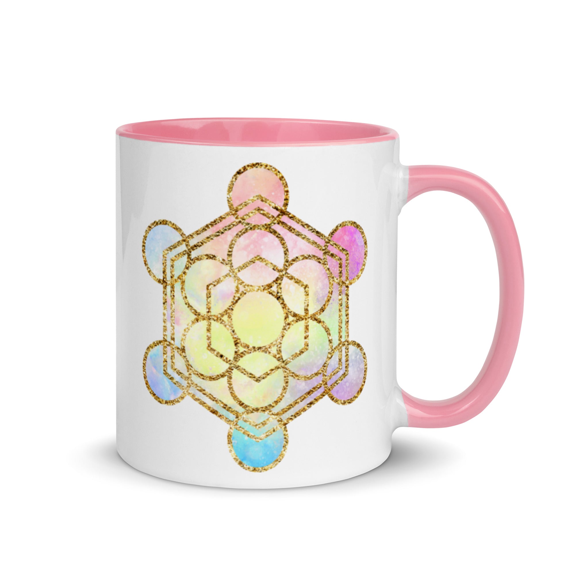Metatron's Cube Sacred Geometry Ceramic Coffee Mug by Goddess Swag