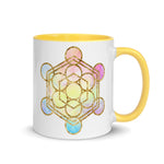 Load image into Gallery viewer, Metatron&#39;s Cube Sacred Geometry Ceramic Coffee Mug by Goddess Swag
